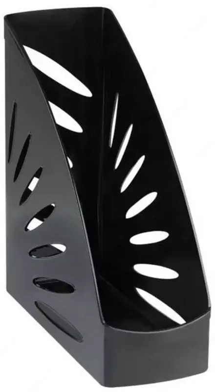 Лоток пластиковый для документов Стамм Тропик  вертикальный  900 л  260 х 245 х 110 мм  1 отд. (Арт. - ЛТ350) Черный