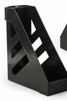  Лоток пластиковый для документов Стамм Ультра  285 х 245 х 100 мм  1 отд. (Арт. - ЛТ02) Черный - 