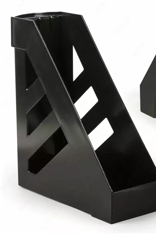  Лоток пластиковый для документов Стамм Ультра  285 х 245 х 100 мм  1 отд. (Арт. - ЛТ02) Черный - 