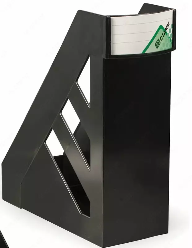   Лоток пластиковый для документов Стамм Ультра  285 х 245 х 100 мм  1 отд. (Арт. - ЛТ02) Черный