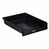Лоток пластиковый для документов Стамм 1 в 1  горизонтальный  400 л  340 х 265 х 62 мм  1 отд. (Арт. - ЛТ152) Черный