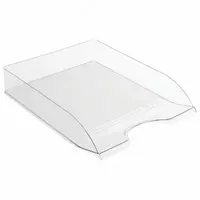  Hujjatlar uchun plastik laganda Stamm Delta  gorizontal  300 l  315 x 250 x 60 mm  1 bolim. (Art. - LT652) Shaffof - 