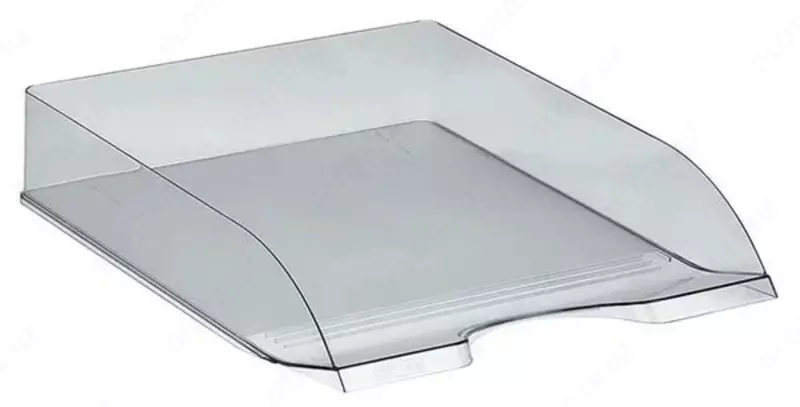 Лоток пластиковый для документов Стамм Дельта  горизонтальный  300 л  315 х 250 х 60 мм  1 отд. (Арт. - ЛТ650) Тонир. серый