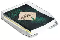   Лоток пластиковый для документов Стамм Дельта  горизонтальный  300 л  315 х 250 х 60 мм  1 отд. (Арт. - ЛТ650) Тонир. серый