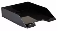 Лоток пластиковый для документов Стамм Каскад  горизонтальный  400 л  340 х 255 х 67 мм  1 отд. (Арт. - ЛТ851) Черный
