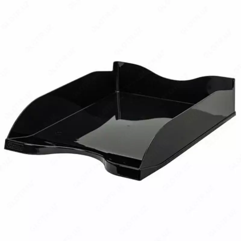 Лоток пластиковый для документов Стамм Люкс  горизонтальный  300 л  315 х 250 х 60 мм  1 отд. (Арт. - ОФ888) Черный