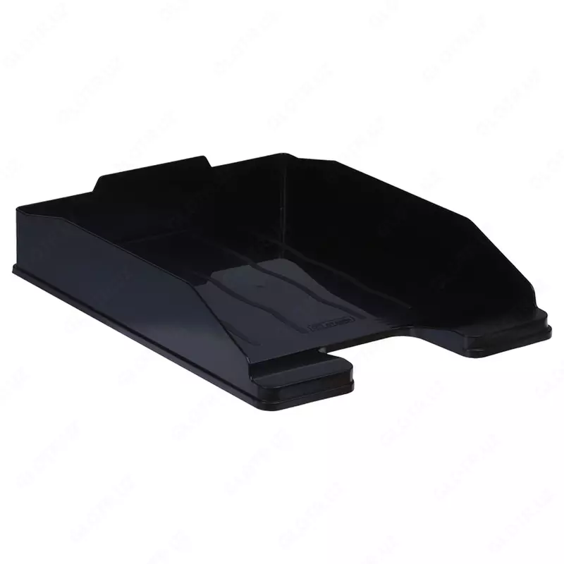 Лоток пластиковый для документов Стамм Эксперт  горизонтальный  300 л  340 х 255 х 60 мм  1 отд. (Арт. - ОФ444) Черный