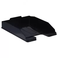 Лоток пластиковый для документов Стамм Эксперт  горизонтальный  300 л  340 х 255 х 60 мм  1 отд. (Арт. - ОФ444) Черный