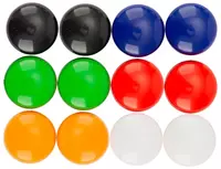   Упаковка магнитов для белой доски Deli  диам. 15 мм  12 шт. (Арт. - 7823) Цветное ассорти