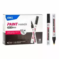 Перманентный маркер Deli Paint U500  2 мм (Арт. - 500-BK-U) Черный