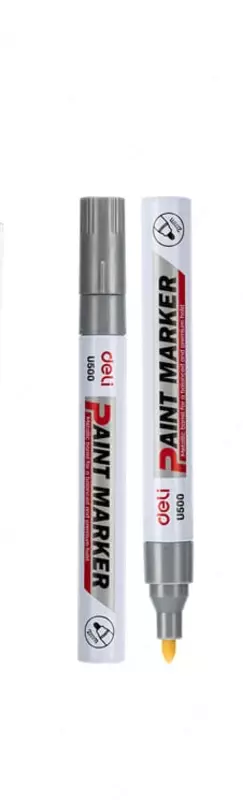  Doimiy marker Deli Paint U500  2 mm (Art. - 500-SL-U) Kumush - 