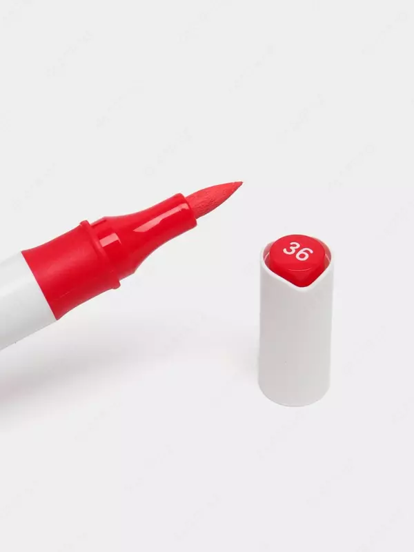   Упаковка акриловых маркеров Deli двусторонние  12 шт. (Арт. - 924-12-HM) Цветное ассорти