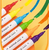  Упаковка акриловых маркеров Deli двусторонние  24 шт. (Арт. - 924-24-HM) Цветное ассорти - 