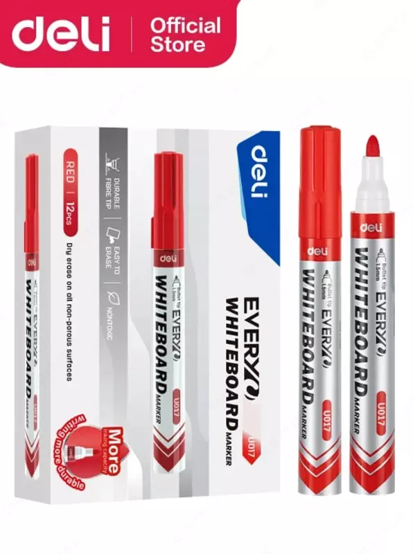 Маркер для флип-чарт досок Deli Everyu  1.5 мм (Арт. - 017-RD-EU) Красный