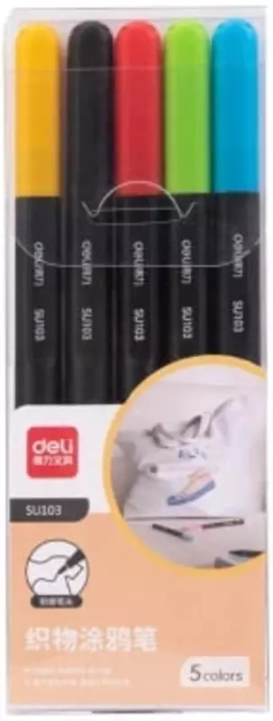 Deli SU103 mato markerlarini qadoqlash  2 mm  5 dona  PVX oram. (modda - 103-SU) Assortiment