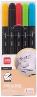 Deli SU103 mato markerlarini qadoqlash  2 mm  5 dona  PVX oram. (modda - 103-SU) Assortiment