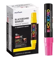   Маркер меловой MunHwa Black Board Jumbo  15 мм  стираемый (Арт. - JBM15-10) Розовый