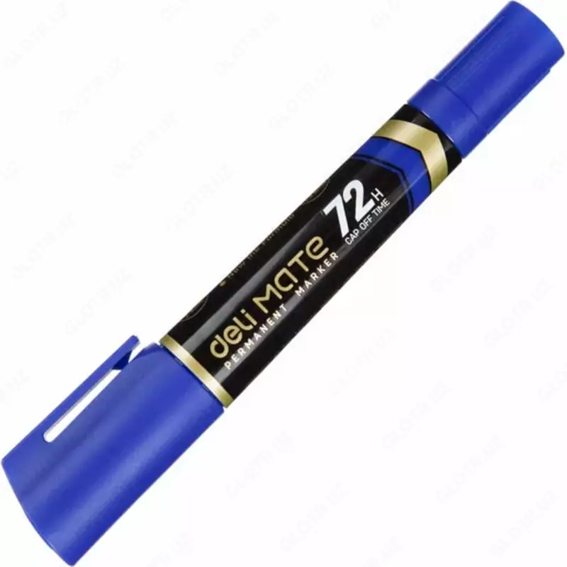  Doimiy marker Deli Mate 72  1 5-6 mm  ikki tomonlama (Art. - 72-BL-EU) Moviy - 