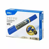   Doimiy marker Deli Mate 72  1 5-6 mm  ikki tomonlama (Art. - 72-BL-EU) Moviy