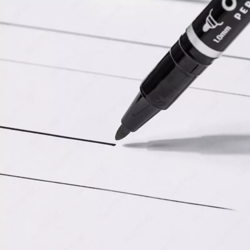  Doimiy marker Deli Think  0 5-1 5 mm  ikki tomonlama (Art. - 211-BK-U) Qora Chakana savdo