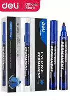 Перманентный маркер Deli Everyu  1.5 мм  круглый наконечн. (Арт. - 217-BL-EU) Синий