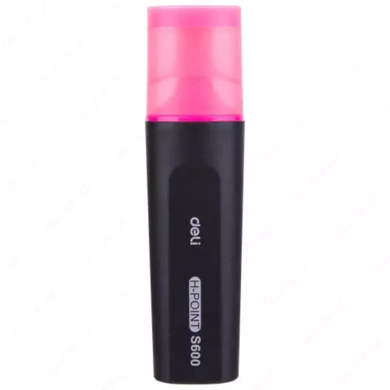 Маркер - текстовыделитель Deli H-Point  1-5 мм  скошен. наконечн. (Арт. - 600-Spk) Розовый