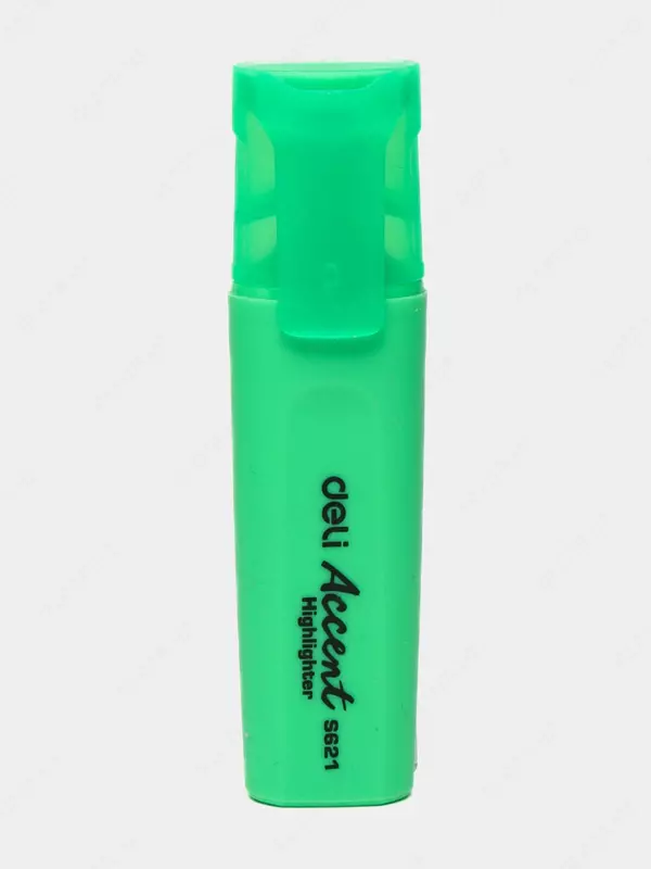  Маркер - текстовыделитель Deli Accent  1-5 мм  скошен. наконечн. (Арт. - 621-Sgn) Зеленый - 