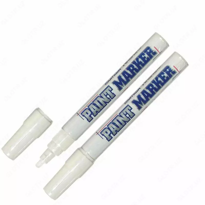  Маркер - краска MunHwa Slim  4 мм.  нитро-основа (Арт. - PM-05) Белый - 