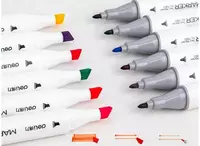  Набор скетч-маркеров Deli Artists  двусторонние  наконечн. 1-6 мм  12 шт.  пласт. бокс (Арт. - 70802-12) Цветное ассорти - 