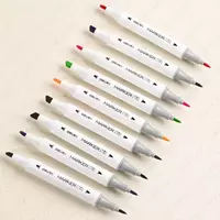  Набор скетч-маркеров Deli Artists  двусторонние  наконечн. 1-6 мм  12 шт.  пласт. бокс (Арт. - 70804-12) Цветное ассорти - 