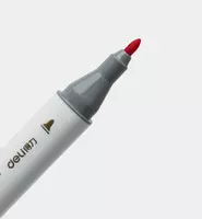  Набор скетч-маркеров Deli двусторонние  наконечн. 1-6 мм  24 шт.  пласт. бокс (Арт. - 70812-24) Цветное ассорти - 