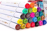  Набор скетч-маркеров Deli Touch  скошенный наконечн. 1-7 мм  24 шт.  пласт. бокс (Арт. - 70818-24) Цветное ассорти - 