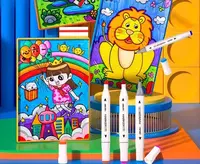  Набор скетч-маркеров Deli Artists  двусторонние  наконечн. 1-6 мм  36 шт.  пласт. бокс (Арт. - 70816-36) Цветное ассорти - 