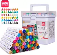 Набор скетч-маркеров Deli Touch  скошенный наконечн. 1-7 мм  48 шт.  пласт. бокс (Арт. - 70818-48) Цветное ассорти