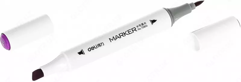  Набор скетч-маркеров Deli Artists  двусторонние  наконечн. 1-6 мм  60 шт.  пласт. бокс (Арт. - 70804-60) Цветное ассорти - 