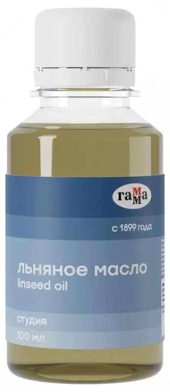 Художественное льняное масло Гамма Студия  100 мл  пласт. баночка (Арт. - 909220)