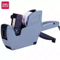 Bir qatorli narx yorligi Deli 8 raqam  qollanma (Art. - 7504) Kulrang