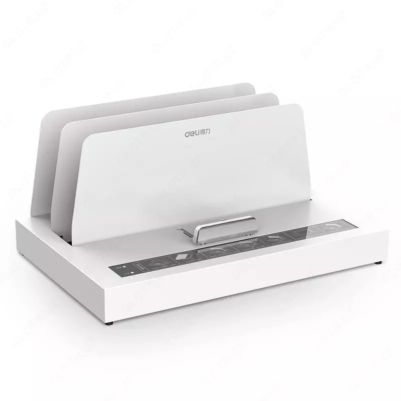 Гребенчато-переплетная термо-машина Deli PTC-керамический нагрев  толщина термоклея 40 мм (Арт. - 3882) Белая