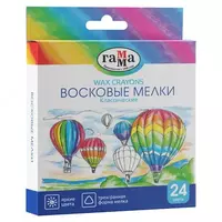 Mumli qalamlar (uchburchak) Gamma Classic 24 dona  kartalar. paket (Mat. - 2131018_01_35) Turli ranglar