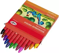  Восковые мелки (круглые) Гамма Мультики 12 шт.  карт. уп. (Арт. - 2131018_01_29) Цветное ассорти - 