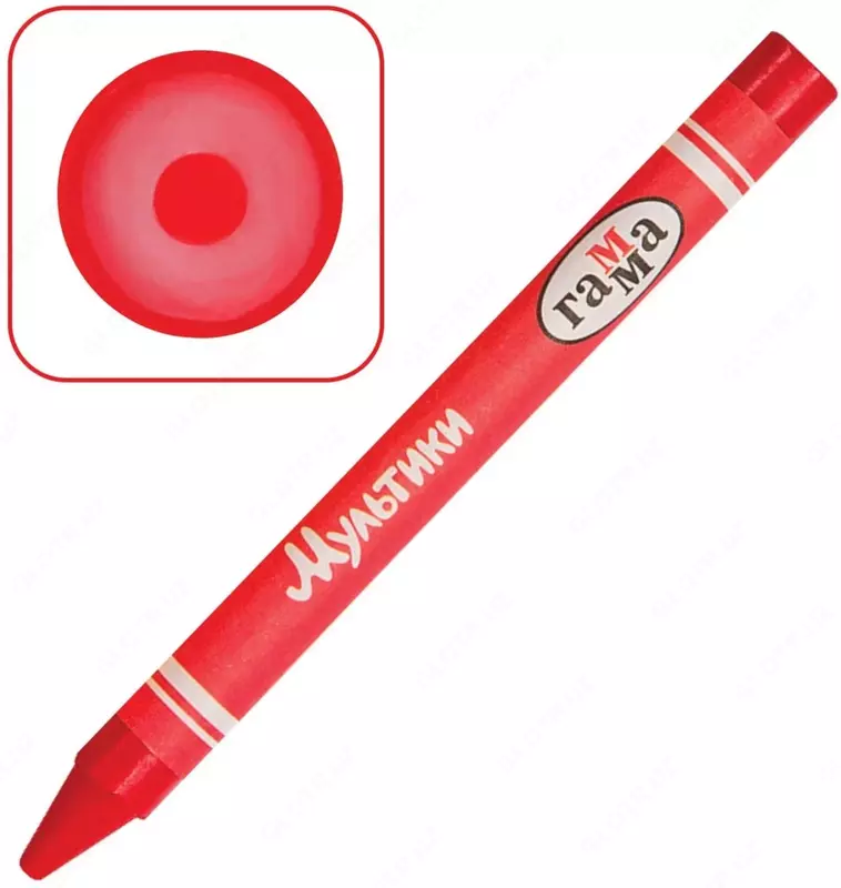   Mumli qalamlar (dumaloq) Gamma Multfilmlar 24 dona  kartalar. paket (Mat. - 2131018_01_31) Turli ranglar