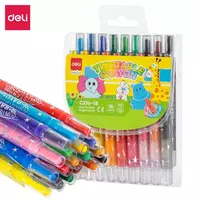 Yog qalamlari (dumaloq) Deli rangli qalam  18 dona. (Art. - 216-18-EC) Rangli pastel