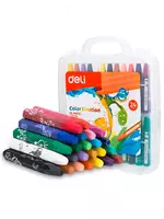Масляные цветные мелки (шестигранные) Deli Color Emotion  24 шт. (Арт. - 20124-EC) Сезонная распродажа!