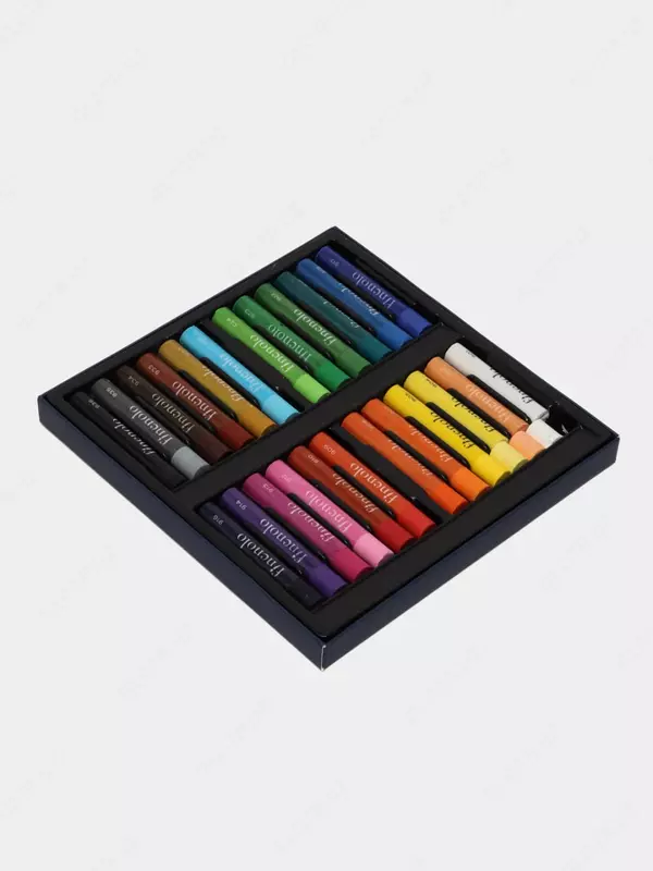  Масляные цветные мелки (круглые) Deli Finenolo  24 шт. карт. уп. (Арт. - 212-24-C) - 