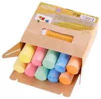  Мел для асфальта (круглый) Мульти-Пульти 10 шт/5 цв. карт. уп. (Арт. - АМ_31723) Цв. ассорти - 