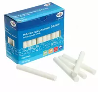 Упаковка белого круглого мела Гамма мягкие  50 шт.  карт. уп. (Арт. - 71020201)