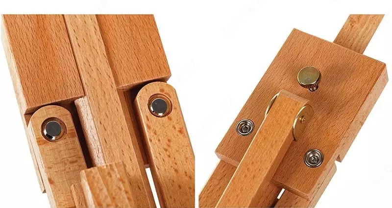   Мольберт деревянный Deli настольный  тренога  40 х 32 х 45 (76) см (Арт. - 211118_04) Натур. дерево