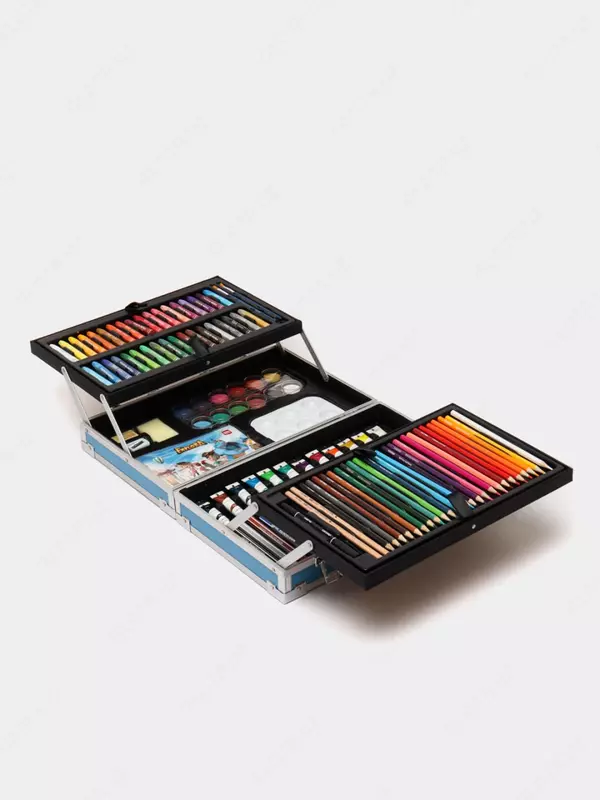  Художественный набор для творчества Deli Explora  123 предмета  подарочн. кейс (Арт. - 75406) Ассортимент - 