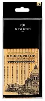 Набор чернографитных карандашей без ластика Красин Конструктор  12 шт.  шестигран. ПП. уп. (Арт. - С-350) Ассортимент