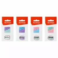 Корректирующий ластик и точилка Berlingo Haze  ПВХ. уп (Арт. - BLc_00490-BBp_15) Цветное ассорти